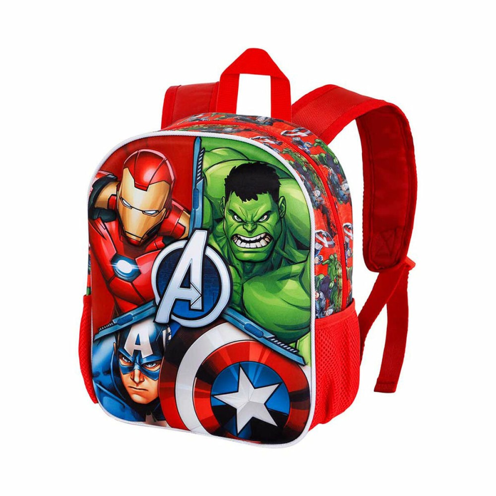 3D School Bag The Avengers Karactermania Red 26 x 11 x 31 cm