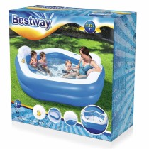 Bestway Aufblasbares Zweikammer-Schwimmbecken Family 213x206x69 cm +6 Jahre Garten 54153