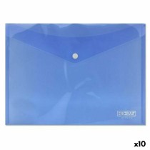 Document Holder Ingraf Plastic Blue Clasp A4 (10Units)