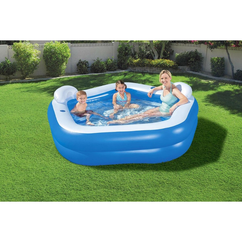 Inflatable Paddling Pool for Children Bestway Multicolour 213 x 206 x 69 cm