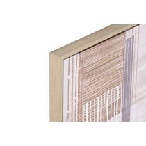 Painting Home ESPRIT Brown Beige polystyrene Canvas Urban 52,5 x 2,8 x 52,5 cm (2 Units)