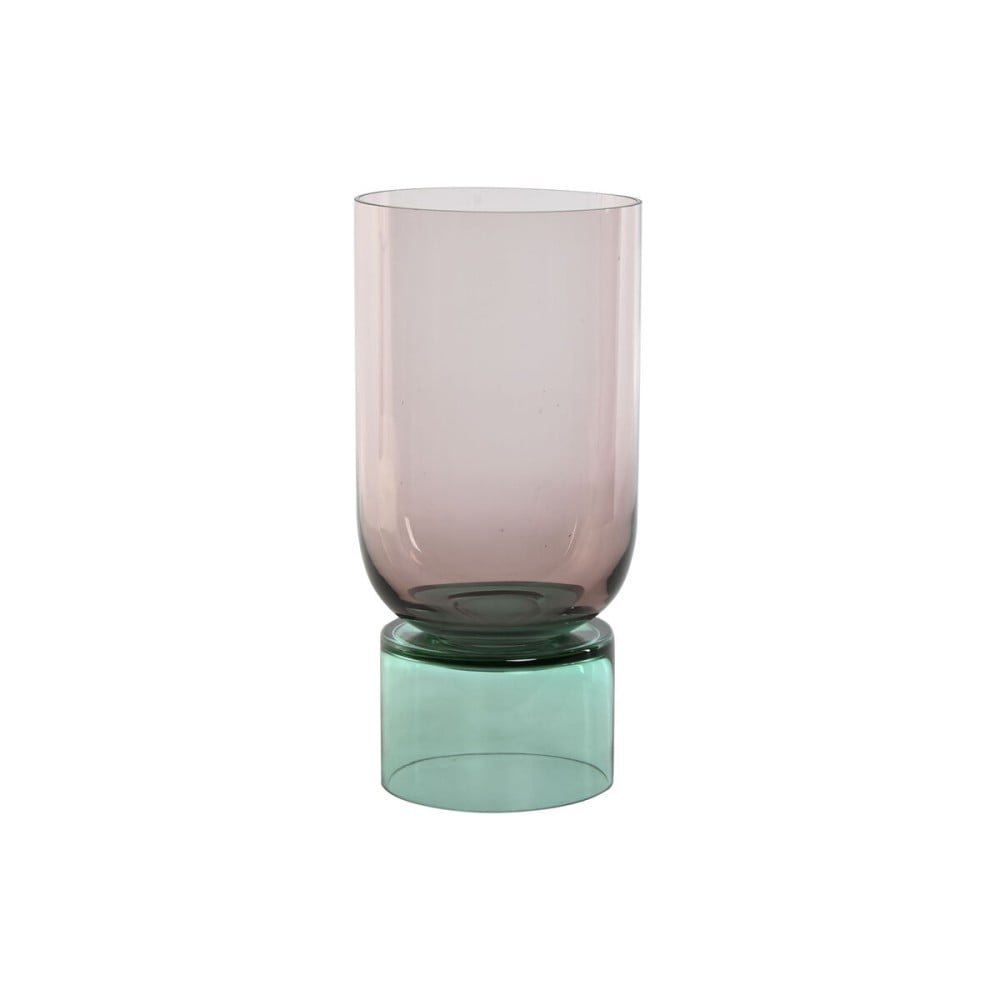 Vase Home ESPRIT Bicolore Verre 15 x 15 x 32 cm