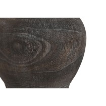 Vase Home ESPRIT Dunkelgrau Paulonia-Holz Kolonial Antiker Finish 16 x 16 x 24 cm