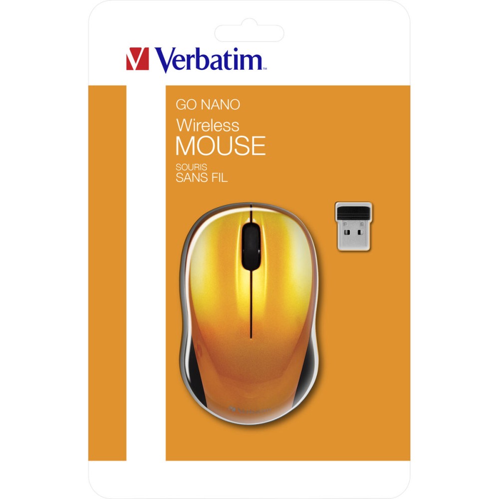 Souris Optique Verbatim GO NANO Orange