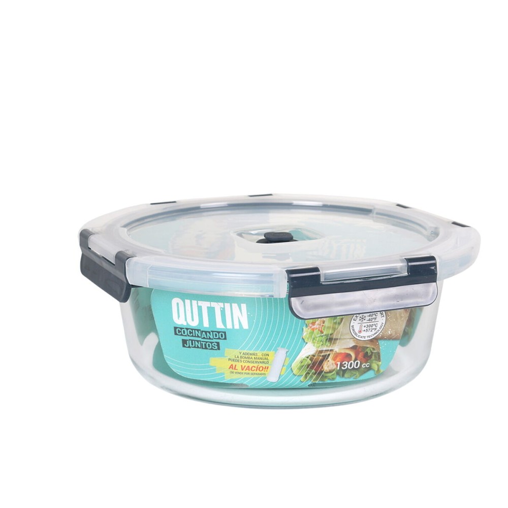 Lunchbox hermetisch Quttin kreisförmig 1,3 L (6 Stück)