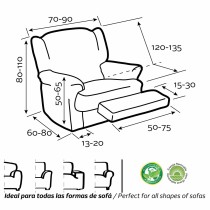 Slipcover for chair with separate legs Sofaskins NIAGARA