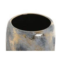 Vase Home ESPRIT Golden Bicoloured Stoneware Modern Aged finish 22 x 22 x 34 cm