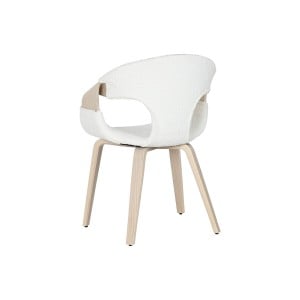 Chaise de Salle à Manger Home ESPRIT Blanc Polyester Bois 55,5 x 67,5 x 80,5 cm