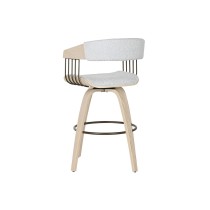 Dining Chair Home ESPRIT Grey Polyester Wood 51 x 55 x 91 cm