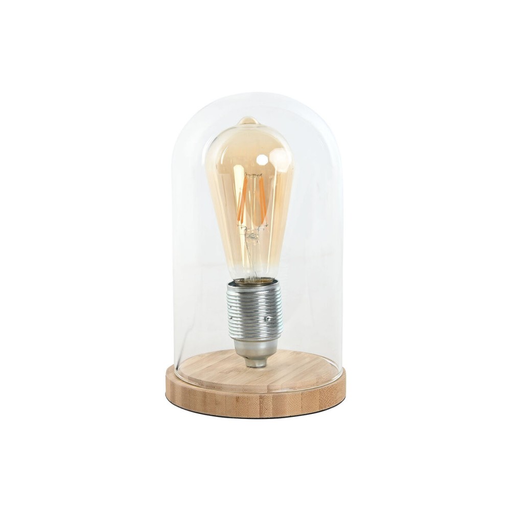 Desk lamp Home ESPRIT Natural Bamboo Crystal 50 W 220 V 13 x 13 x 22 cm