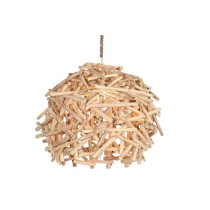 Ceiling Light Home ESPRIT Natural Wood Eucalyptus wood 50 W 40 x 40 x 40 cm