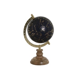 Terraqueo-Globus Home ESPRIT Blau Gold natürlich Vintage 15 x 15 x 24 cm