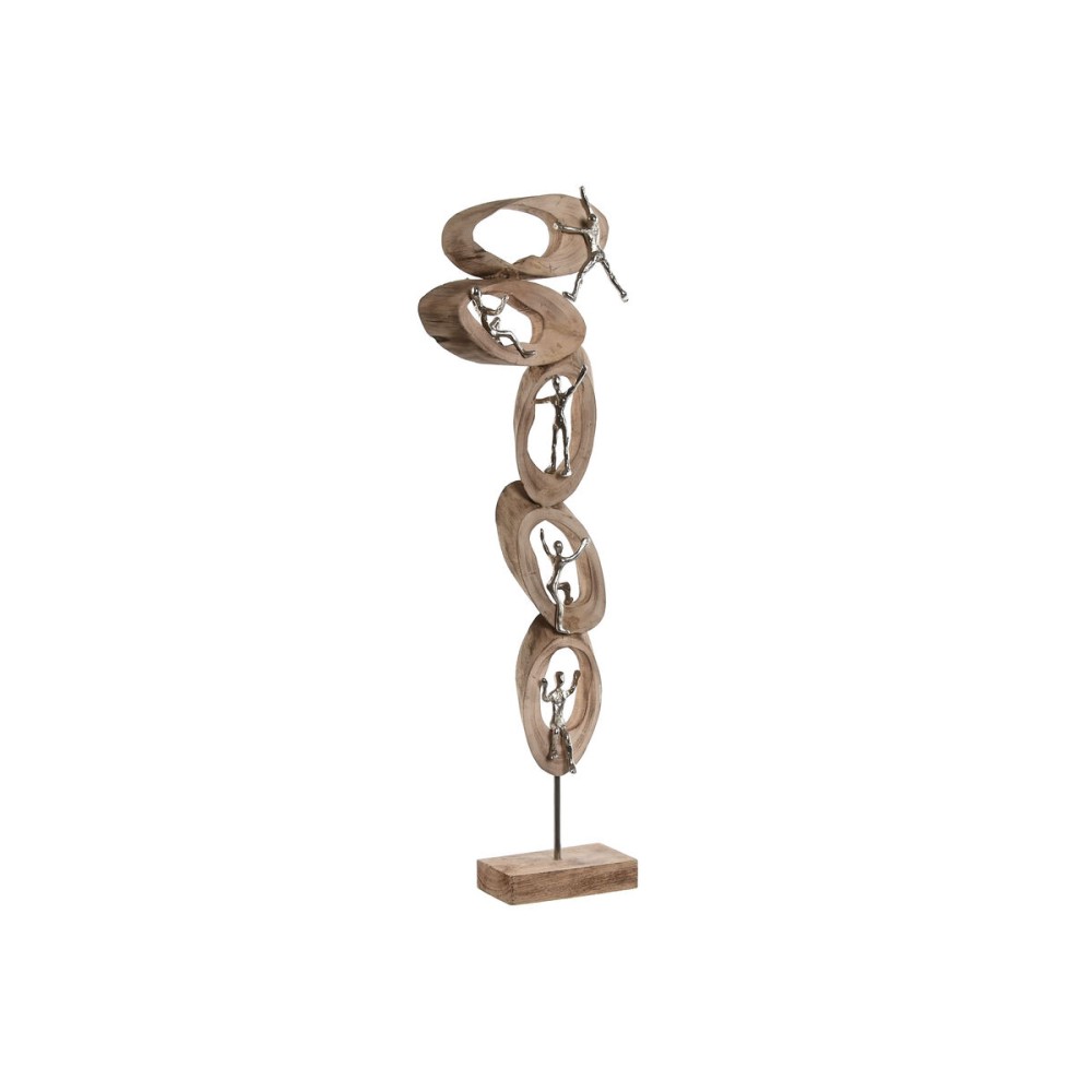 Decorative Figure Home ESPRIT Brown Silver Natural 23 x 9 x 74 cm