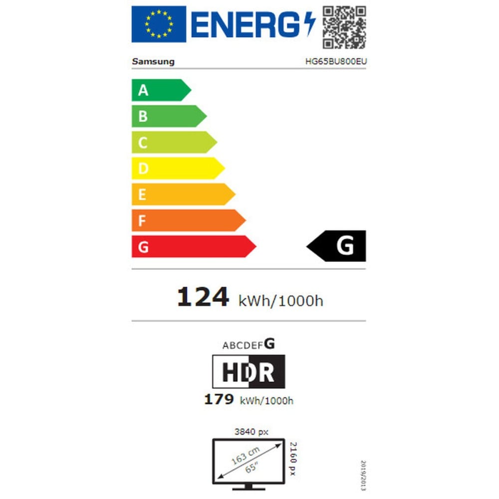 Smart TV Samsung HG65BU800EUXEN 4K Ultra HD 65"