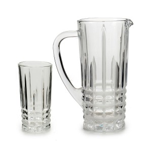 Set de pichets avec verres Vivalto 41053 Transparent verre 250 ml