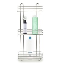 Etagère de salle de bains Berilo Transparent Argenté