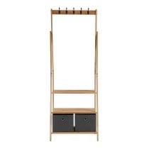 Garderobenständer Kipit MH194001H Braun Grau Holz 40,5 x 175 x 67 cm