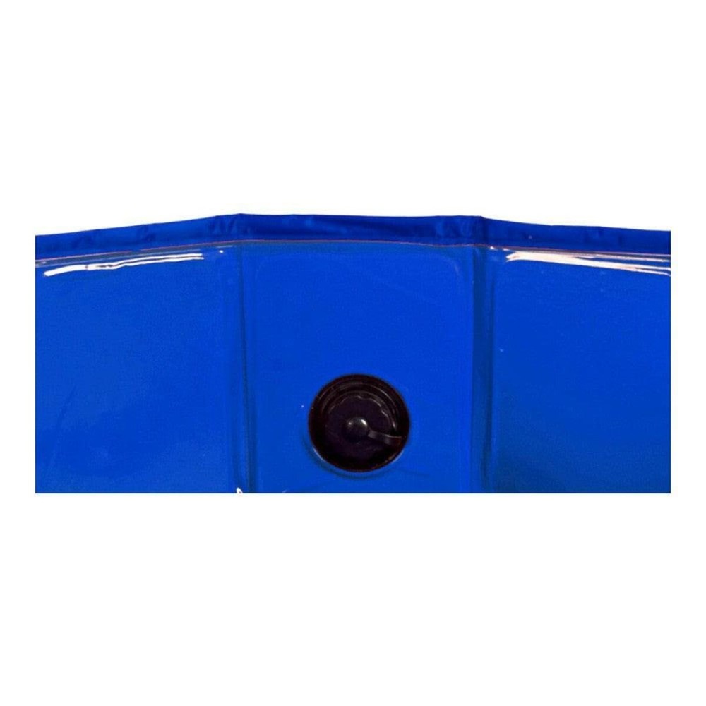 Piscine Démontable Animaux de compagnie Bleu Polyester Plastique (120 x 30 x 120 cm)