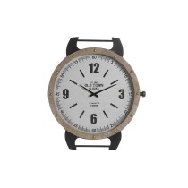 Wanduhr DKD Home Decor natürlich MDF Weiß Eisen (52 x 5 x 60 cm)