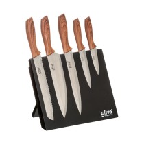 Set of Kitchen Knives and Stand 5five Simply Smart 32 x 23,2 x 19 cm