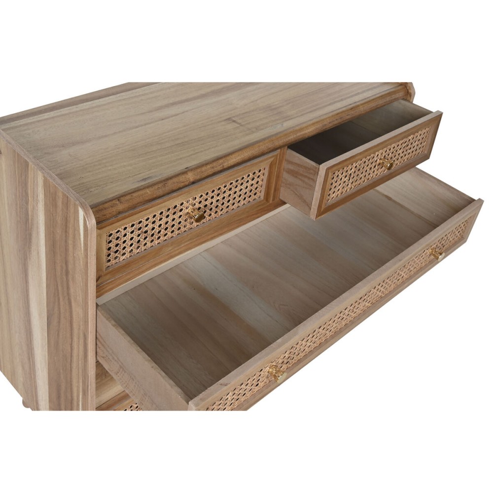 Schubladenschrank Home ESPRIT Braun Akazienholz Holz MDF 80 x 34 x 75 cm