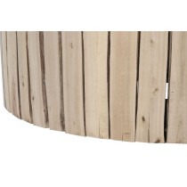 Table Basse Home ESPRIT Naturel Verre Bois d'eucalyptus 90 x 90 x 30 cm