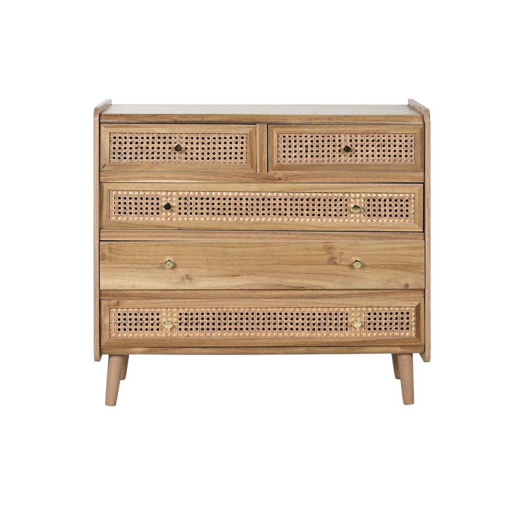 Caisson à Tiroirs Home ESPRIT Marron Acacia Bois MDF 80 x 34 x 75 cm