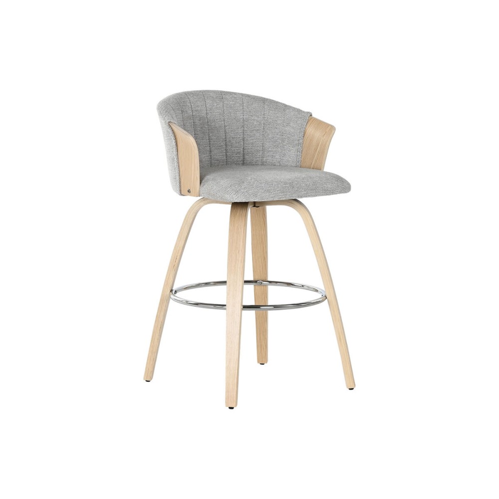 Tabouret Home ESPRIT Gris Bois 58 x 56 x 86 cm