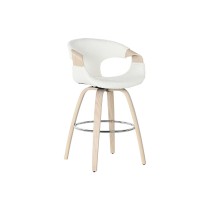 Stool Home ESPRIT White Wood 55,5 x 52,5 x 92,5 cm