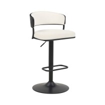 Tabouret Home ESPRIT Blanc Métal 48,5 x 48 x 83,5 cm