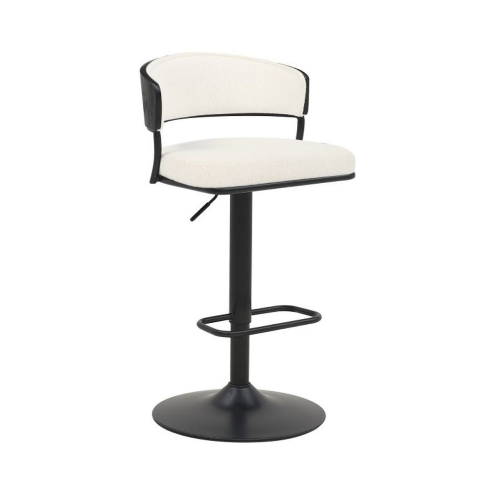 Stool Home ESPRIT White Metal 48,5 x 48 x 83,5 cm