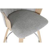 Tabouret Home ESPRIT Gris Bois 58 x 56 x 86 cm