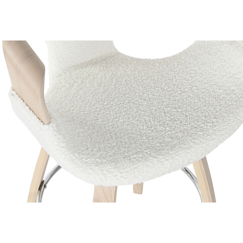 Stool Home ESPRIT White Wood 55,5 x 52,5 x 92,5 cm