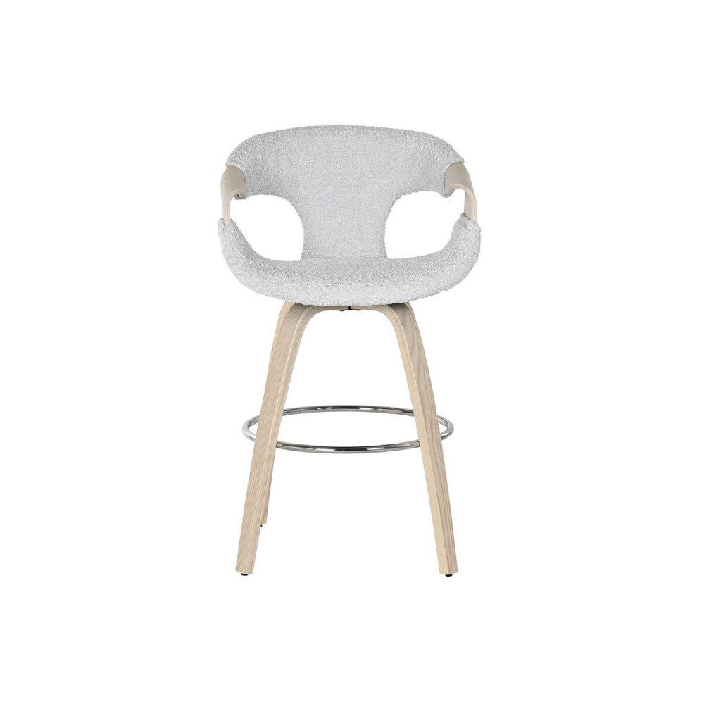 Stool Home ESPRIT Grey Wood 55,5 x 52,5 x 92,5 cm