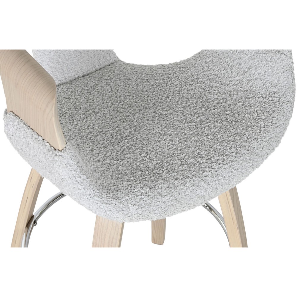 Stool Home ESPRIT Grey Wood 55,5 x 52,5 x 92,5 cm