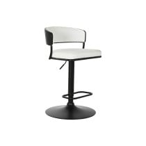 Hocker Home ESPRIT Weiß Metall 48,5 x 48 x 83,5 cm