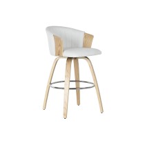 Tabouret Home ESPRIT Blanc Bois 58 x 56 x 86 cm