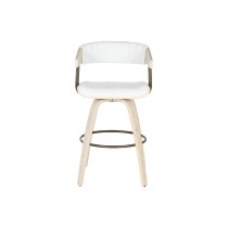 Tabouret Home ESPRIT Blanc Bois 51,5 x 47,5 x 94,5 cm