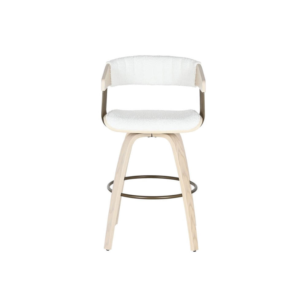 Stool Home ESPRIT White Wood 51,5 x 47,5 x 94,5 cm