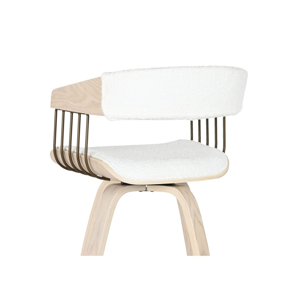 Stool Home ESPRIT White Wood 51,5 x 47,5 x 94,5 cm