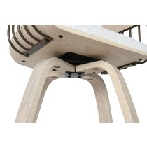 Stool Home ESPRIT White Wood 51,5 x 47,5 x 94,5 cm