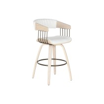 Stool Home ESPRIT White Wood 51,5 x 47,5 x 94,5 cm