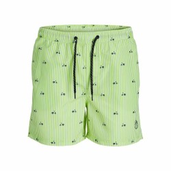 Herren Badehose PSTFIJI JJSWIM MINI STRIPE LY  Jack & Jones 12227350 grün