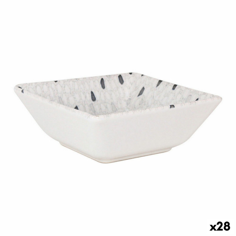 Bol La Mediterránea Barroc Porcelaine Blanc 13 x 13 x 5 cm (28 Unités)