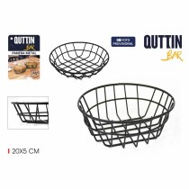 Breadbasket Quttin Metal Circular 20 x 5 cm 4 mm (12 Units)