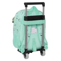 Cartable à roulettes Snoopy Groovy Vert 26 x 34 x 11 cm