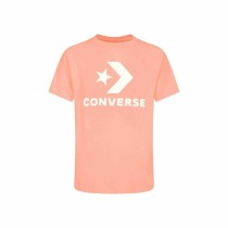 Unisex Kurzarm-T-Shirt Converse Standard Fit Center Front Large Lachsfarben