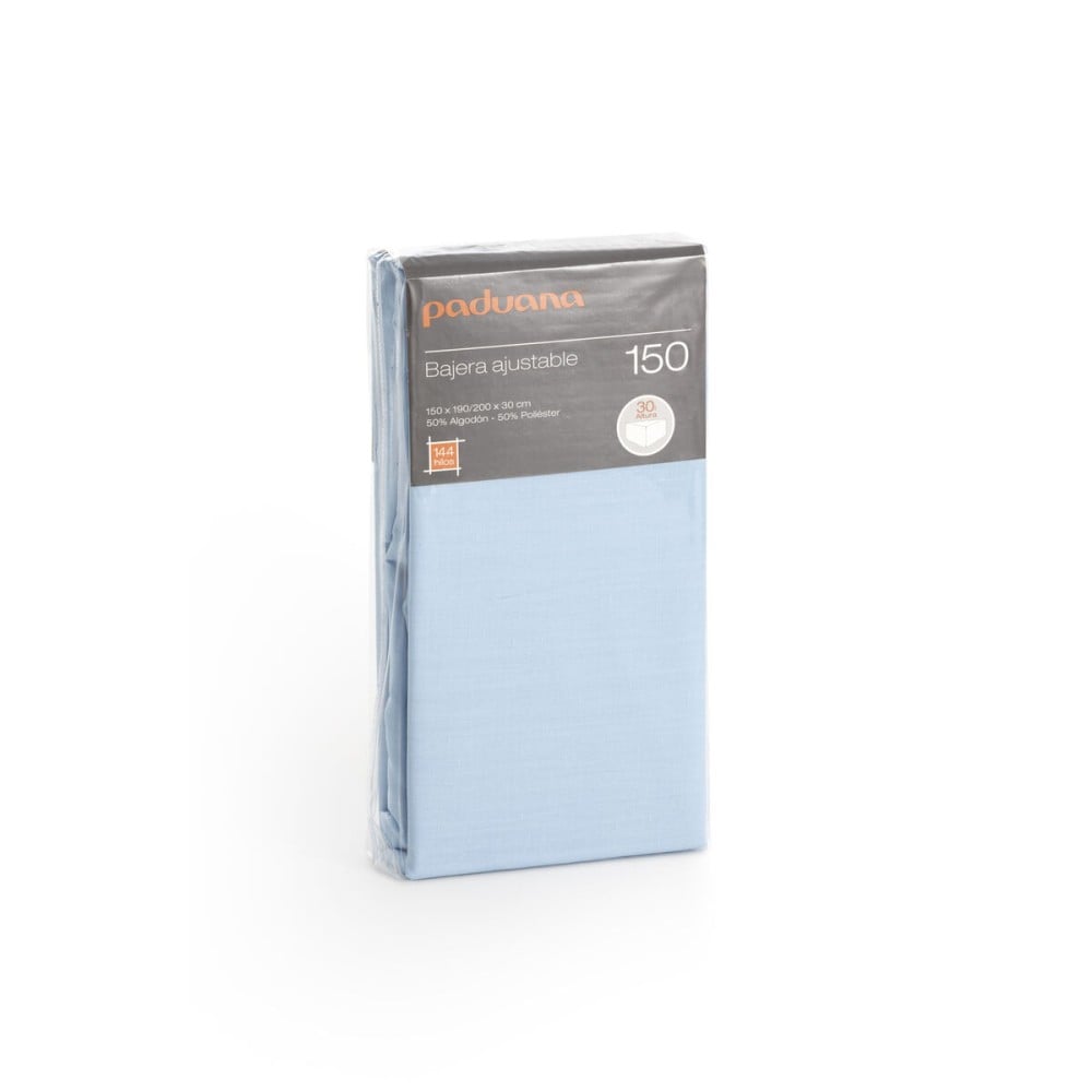 Fitted bottom sheet Paduana Light Blue 90 x 30 x 200 cm