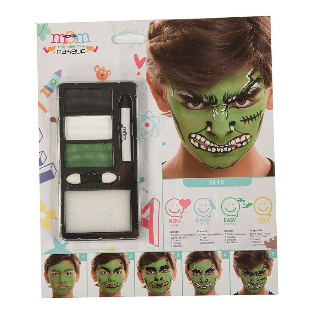 Make-Up Set My Other Me Green Hulk (24 x 20 cm)