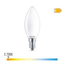 LED-Lampe Philips Kerze E 6,5 W 60 W E14 806 lm 3,5 x 9,7 cm (2700 K)